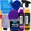 Kit Para Lavar Moto Shampoo Cera Tok Final Luva Pano Vonixx