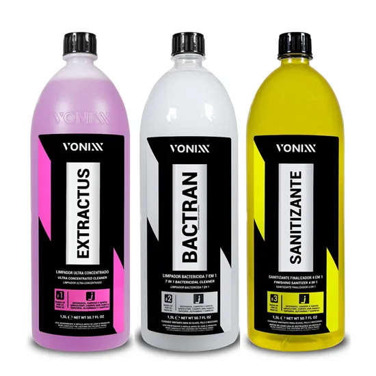 Kit SISTEMA VSC - Extractus + Bactran + Sanitizante - Vonixx